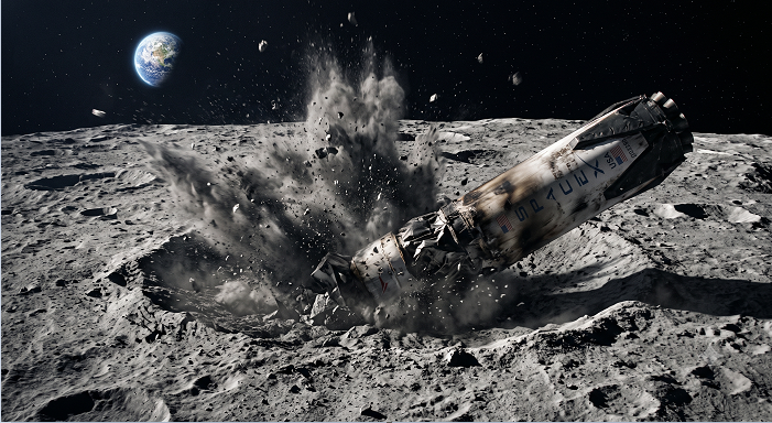 A School Bus-Sized Piece of SpaceX Rocket Crashes into the Moon