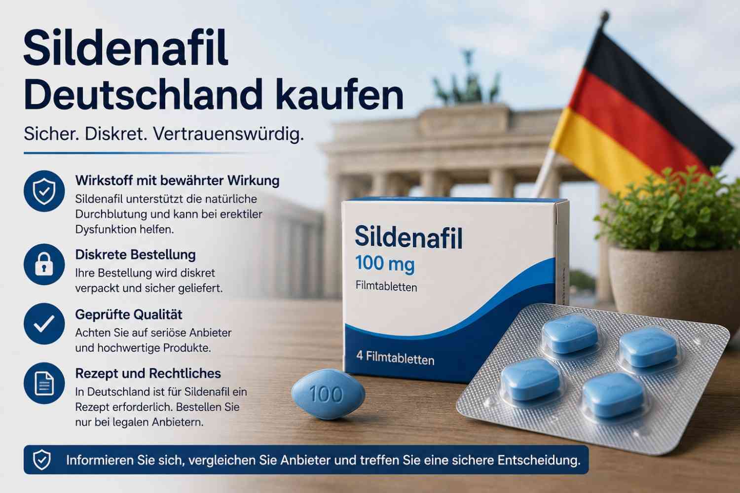 Sildeanfil Deutschland kaufen: Was Sie vor der Auswahl wissen sollten