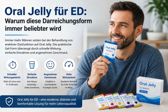 Oral Jelly für ED: Warum diese Darreichungsform immer beliebter wird
