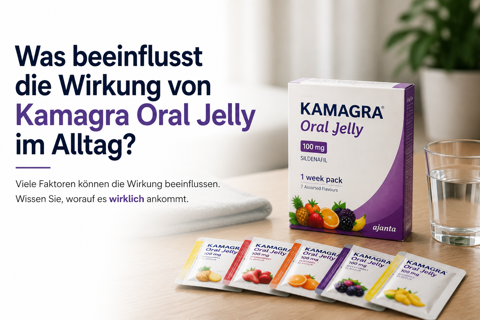 Was beeinflusst die Wirkung von Kamagra Oral Jelly im Alltag?