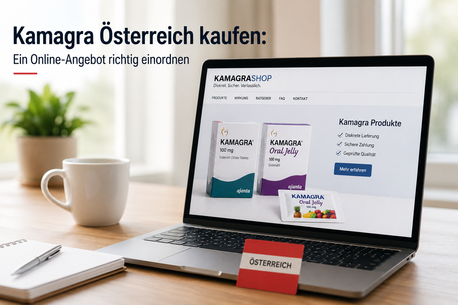 Kamagra Österreich kaufen: Ein Online-Angebot richtig einordnen