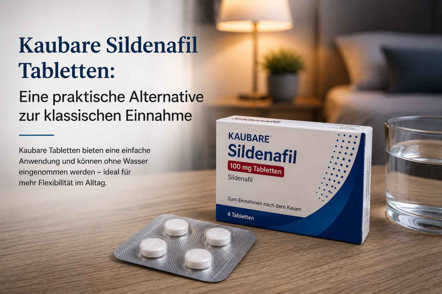 Kaubare Sildenafil Tabletten: Eine praktische Alternative zur klassischen Einnahme