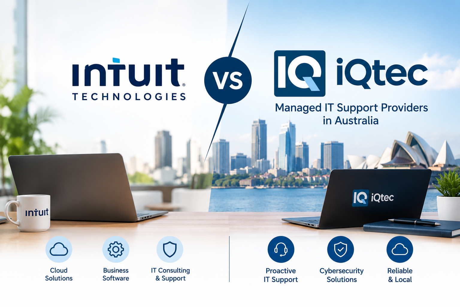 Intuit Technologies VS iQtec Managed IT Support Providers in Australia