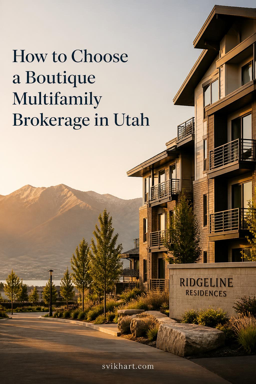 How to Choose a Boutique Multifamily Brokerage in Utah